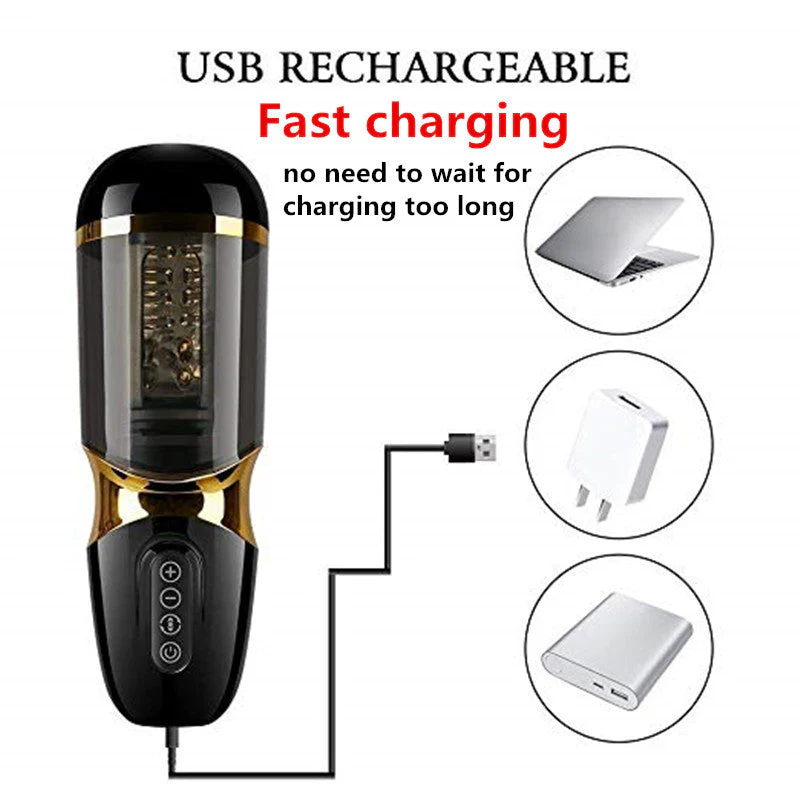 Automatic Piston Rotating Sucking Male Masturbator Cup - Image 8